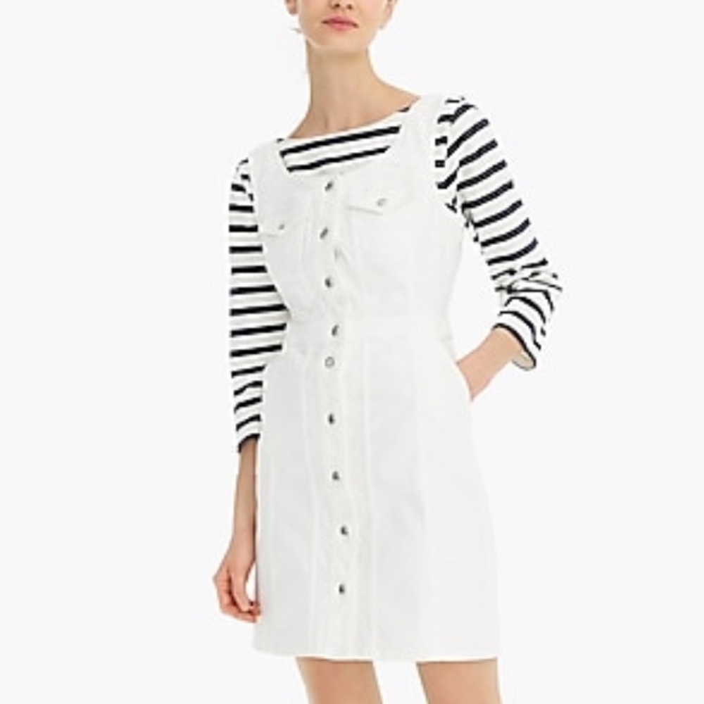 White denim dress